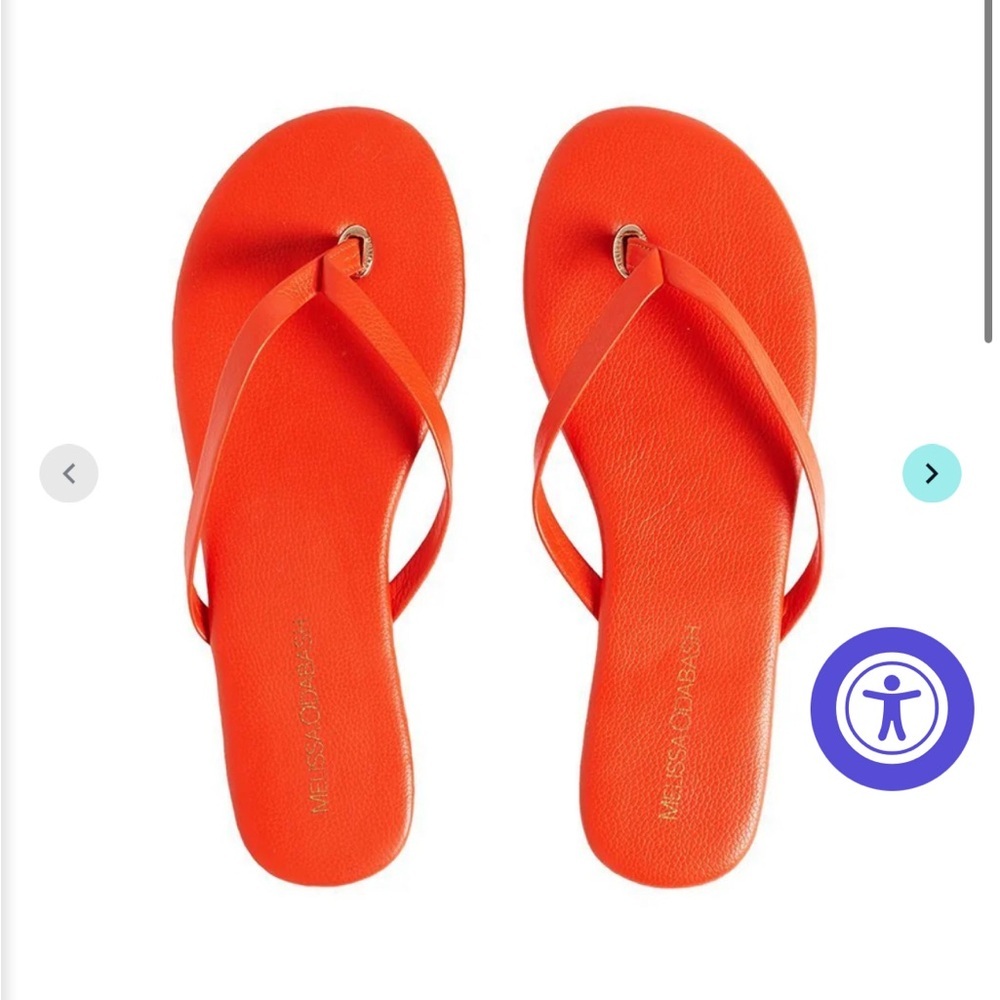 Brand New Melissa Odabash Sandals Papaya Size 7 U.S. / 37 EU - Picture 2 of 5